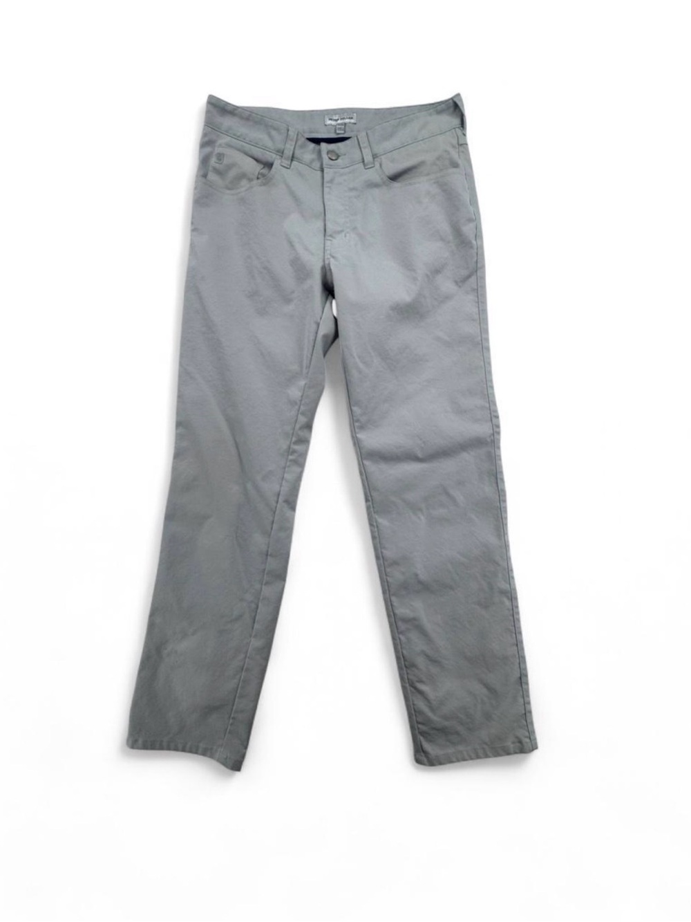 Men’s Peter Millar EB66 Performance Five Pocket Light Gray Chino Pants 31X32